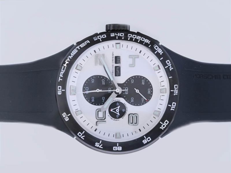 Porsche Design Flat 6 Chronograph 24415 White Dial Quartz Watch watches
