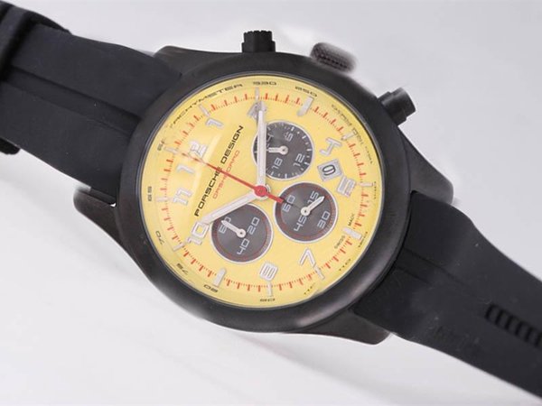 Porsche Design Indicator 25165 Mens Black Rubber Strap Watch watches