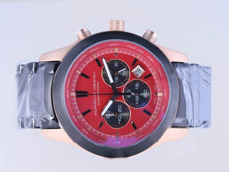 Porsche Design Orshsorro 16758 Blue PVD Strap 44mm Mens Watch watches