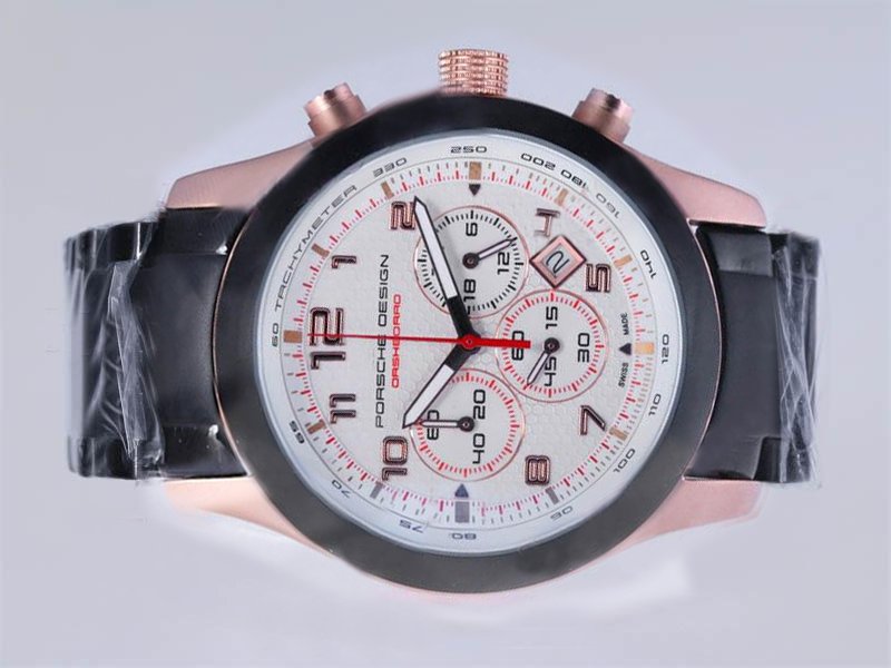Porsche Design Orshsorro 16758 Stainless Steel Case 44mm White Dial Watch watches
