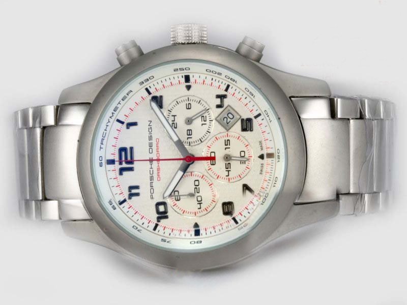 Porsche Design Orshsorro 1723 44mm Silver Stainless Steel Strap Watch watches