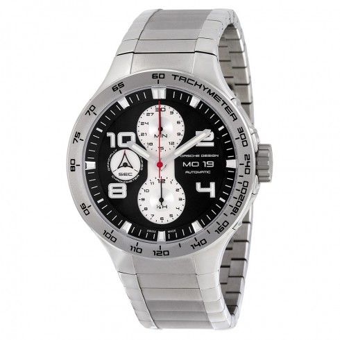 Porsche Design P'6340 Flat Six Chronograph Black Dial Stainless Steel Men's Watch 634041430251 watches