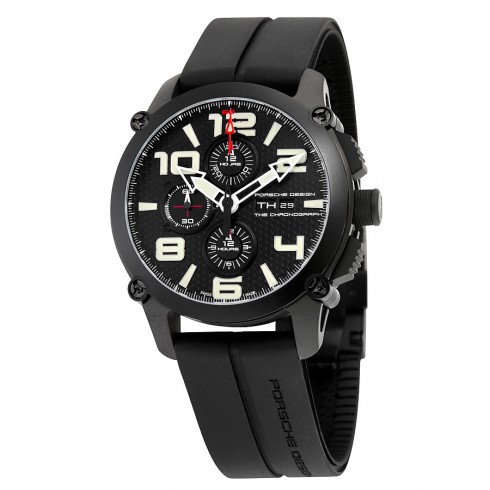 Porsche Design P'6930 Chronograph Automatic Black Dial Black Rubber Men's Watch 6930.13.46.1201 watches