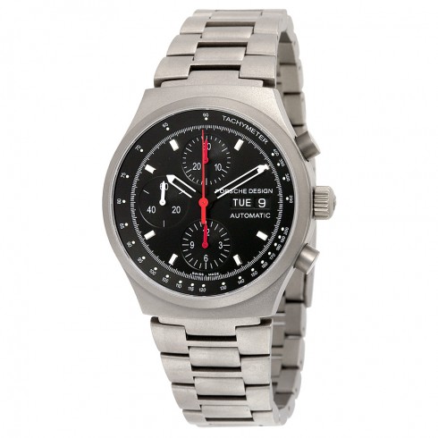 Porsche Design Titanium Case/Bracelet Black Chronograph Dial Automatic Men's Watch 662510420332 watches