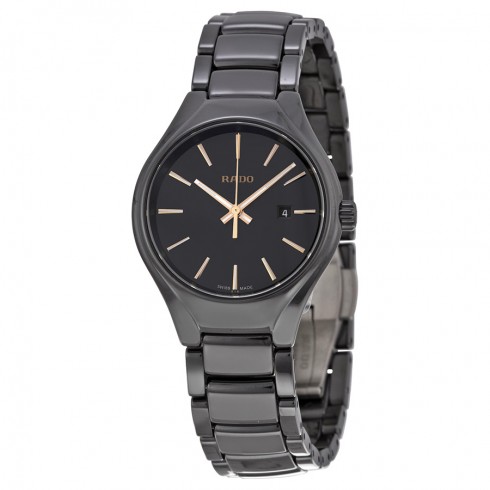 Rado Black Dial Black Ceramic Ladies Watch R27059162 watches