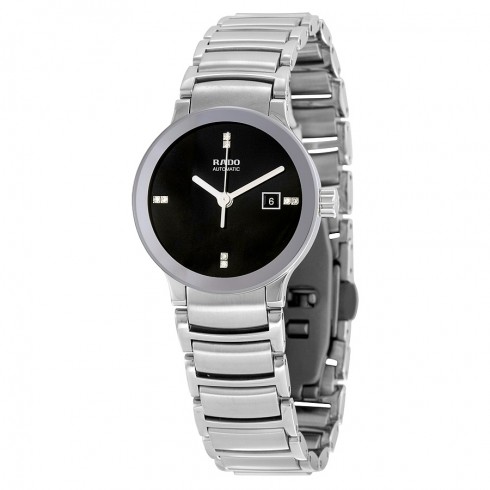 Rado Centrix Automatic Black Dial Stainless Steel Ladies Watch R30940703 watches