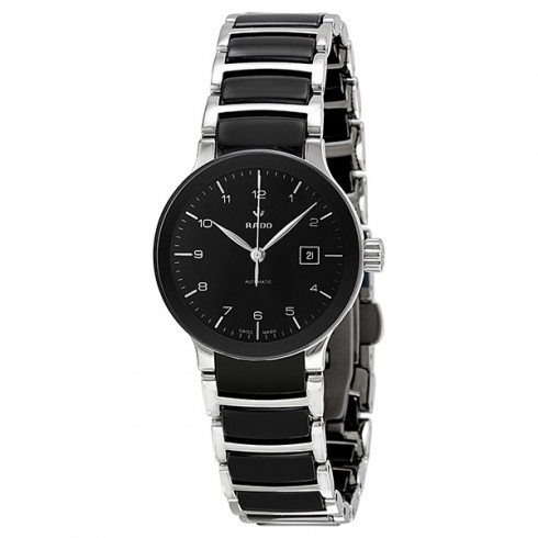 Rado Centrix Automatic Black Dial Two-tone Ceramic Ladies Watch R30942162 watches