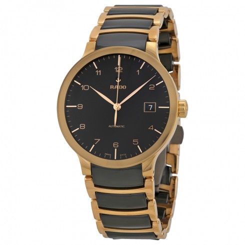 Rado Centrix Automatic Rose Gold and Black Ceramic Men's Watch R30953152 watches