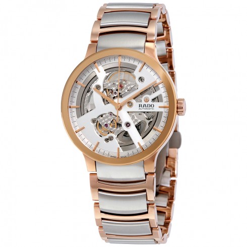 Rado Centrix Silver Skeleton Dial Automatic Men's Watch R30180113 watches