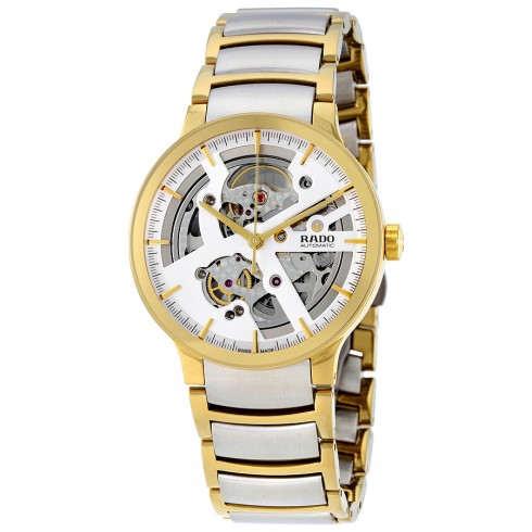 Rado Centrix Silver Skeleton Dial Automatic Men's Watch R30181103 watches