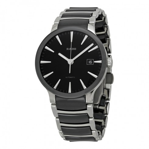 Rado Centrix Black Dial Stainless Steel and Ceramic Men's Watch R30941152 watches