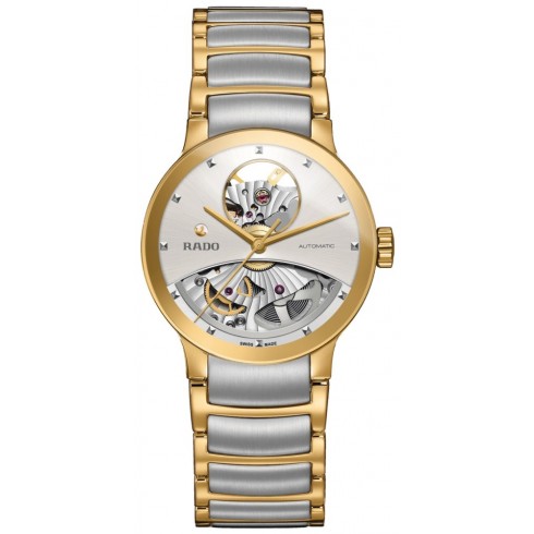 Rado Centrix Open Heart Silver Skeleton Dial Automatic Men's Watch R30246013 watches