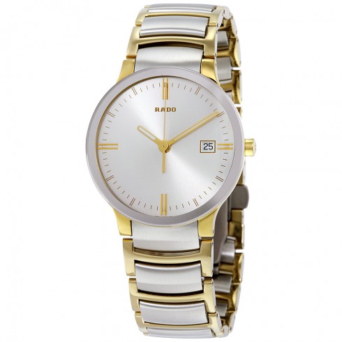 Rado Centrix Silver Dial Two-Tone Stainless Steel Men's Watch R30931103 watches