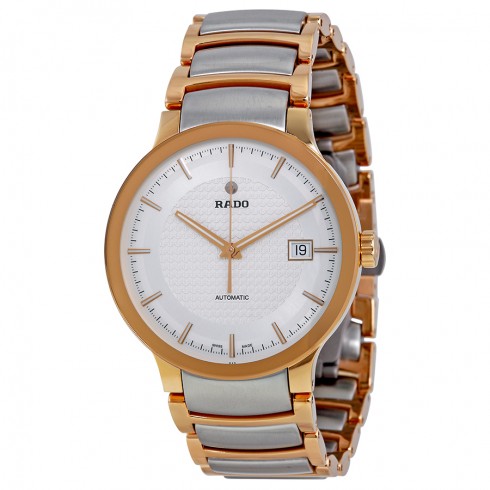 Rado Centrix Two-tone Steel Silver Dial Stainless Steel Automatic Men's Watch R30953123 watches