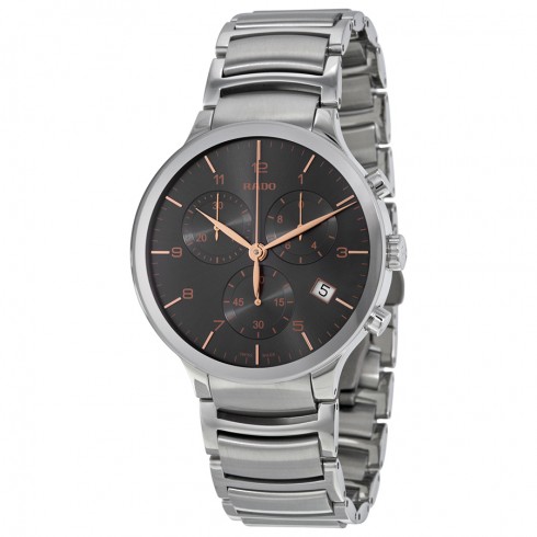 Rado Centrix XL Chronograph Grey Dial Stainless Steel Men's Watch R30122103 watches