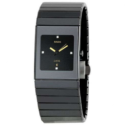 Rado Ceramica Jubile Black Diamond Dial Large Watch R21347742 watches