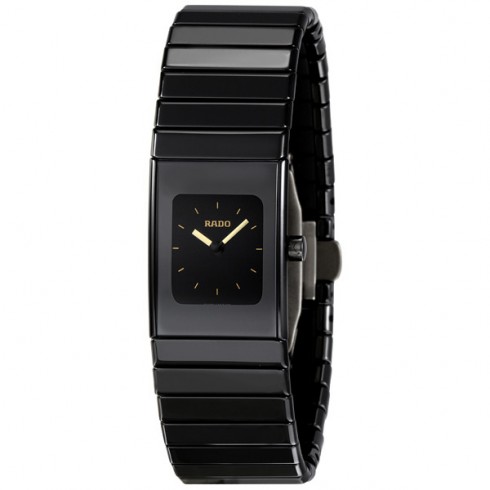 Rado Ceramica Small Black Dial Black Ceramic Ladies Watch R21540252 watches