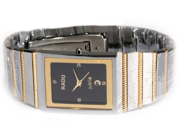 Rado Classic Jubile 152.0366.3 Rectangle Black Dial Quartz Watch watches