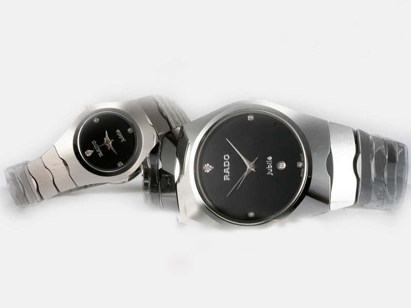 Rado Classic Jubile R27653752 Man:37x41mm / Lady:24x29mm Silver Tungsten Steel Strap Midsize Watch watches