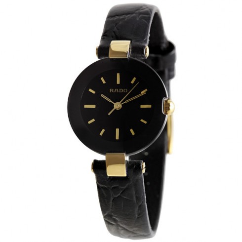 Rado Coupole Black Dial Ceramic Case Ladies Watch R22829155 watches