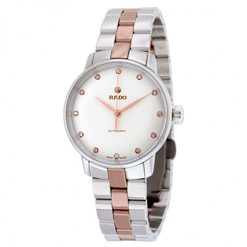 Rado Coupole Classic Automatic Silver Dial Two-tone Ladies Watch R22862742 watches