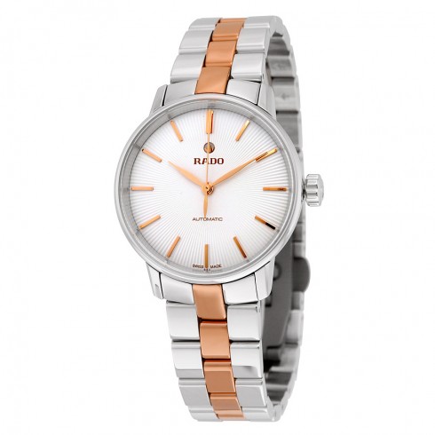 Rado Coupole Classic Automatic White Dial Two-tone Ladies Watch R22862022 watches