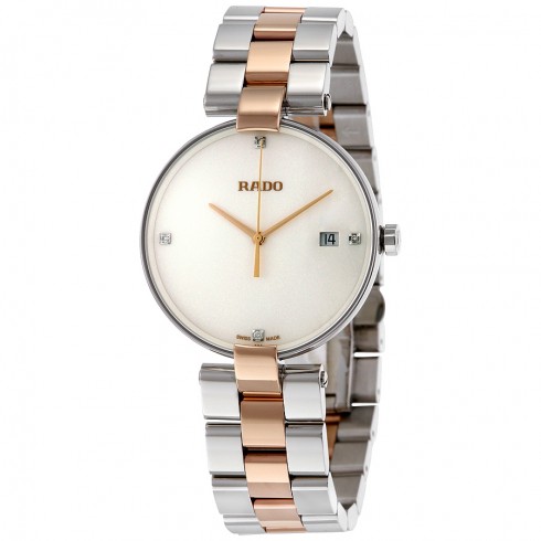 Rado Coupole Jubile White Dial Ladies Two Tone Watch R22852713 watches