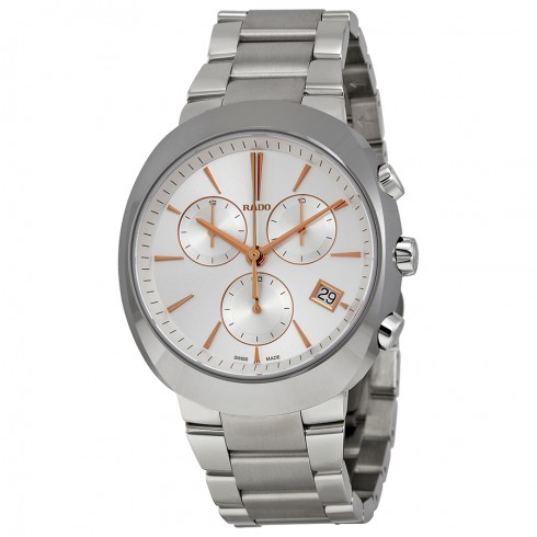Rado D Star Chronograph Off White Dial Stainless Steel Men's Watch R15937113 watches