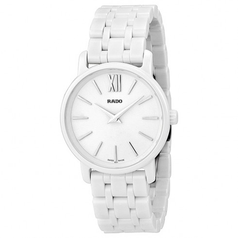 Rado DiaMaster Roman Mini White Dial Ceramic Case and Bracelet Ladies Watch R14065017 watches