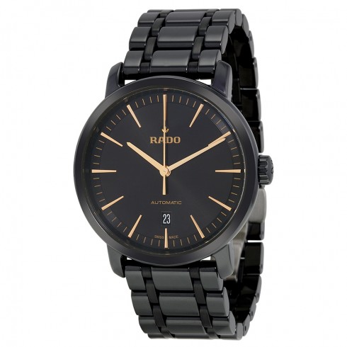 Rado Diamaster XL Automatic Black Ceramic Men's Watch R14073162 watches