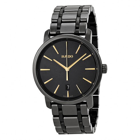 Rado Diamaster XL Black Dial Black Ceramic Bracelet Men's Watch R14066152 watches