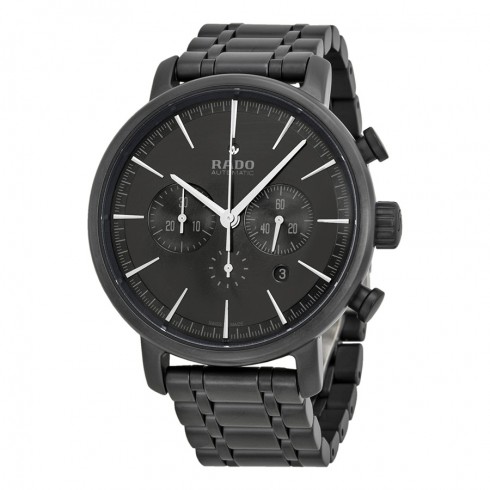 Rado DiaMaster XXL Automatic Chronograph Black Dial Black Ceramic Men's Watch R14090192 watches