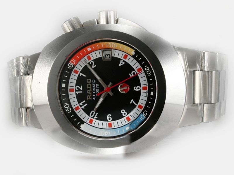 Rado DiaStar 003849 Black Dial Silver Stainless Steel Strap Watch watches