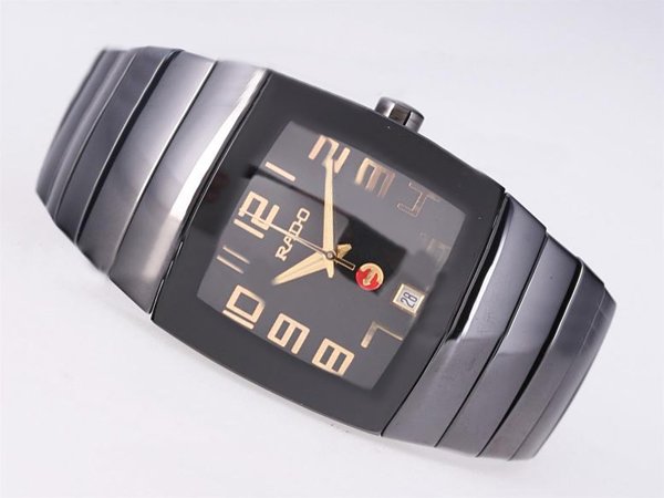 Rado DiaStar 05564170 Mens 35x32mm Black Ceramic Strap Watch watches