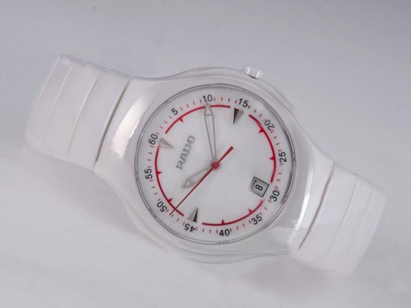 Rado DiaStar 115.0653.3 White Ceramic Strap Round White Dial Watch watches
