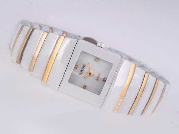 Rado DiaStar 152.0332.3 White Ceramic Strap 21x28mm Womens Watch watches