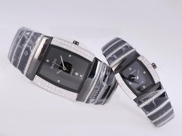 Rado DiaStar 152.0398.3.076 Ceramic Bezel Black Dial Black Ceramic Strap Watch watches