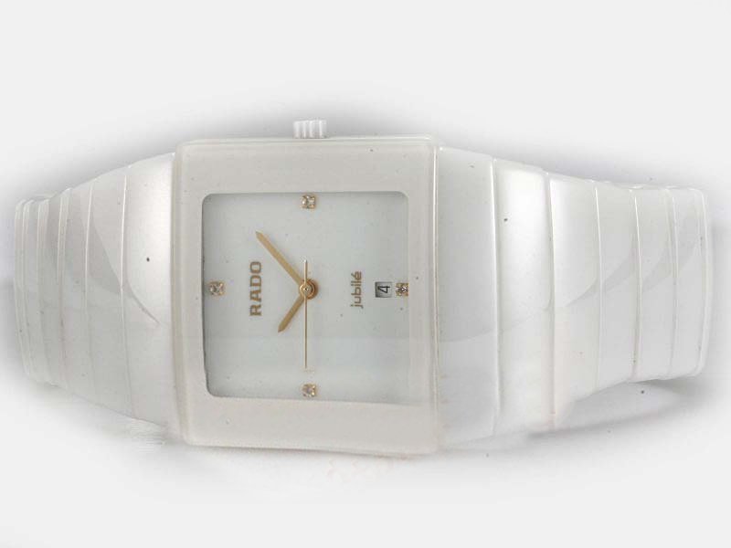 Rado DiaStar 17859 White Ceramic Strap 31x28mm White Dial Watch watches