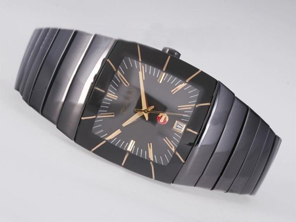 Rado DiaStar 25443 Black Ceramic Strap Ceramic Bezel Black Dial Watch watches