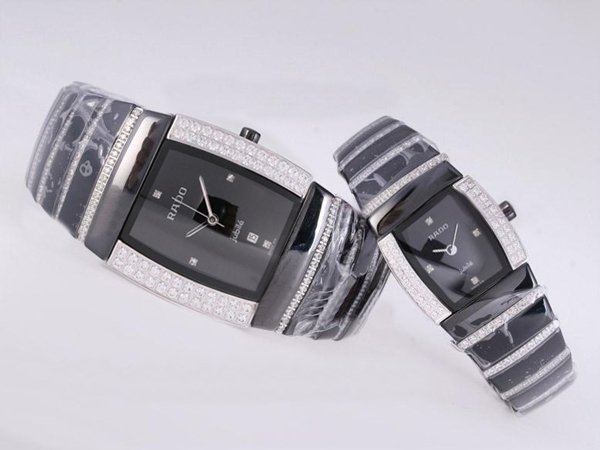 Rado DiaStar 25514 Black Dial Ceramic Bezel Ceramic Case Watch watches
