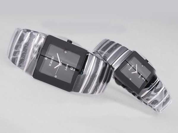 Rado DiaStar 25517 Quartz Black Dial Man:31x27mm / 21x18mm Watch watches