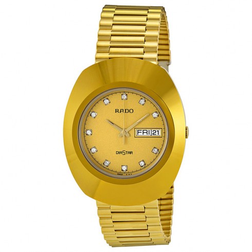 Rado Diastar All Gold Tone Stainless Steel Men's Watch R12393633 watches