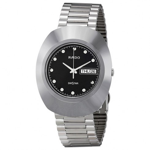 Rado Diastar Black Dial Polished Stainless Steel Men's Watch R12391153 watches