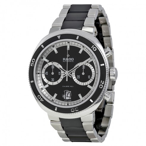 Rado D-Star Automatic Chronograph Black Dial Stainless Steel with Black Ceramic Men's Watch R15965152 watches