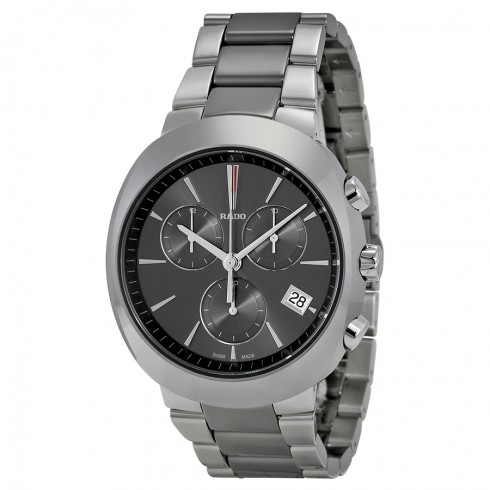 Rado D-Star Chronograph Grey Dial Two-Tone Ceramic Men's Watch R15937102 watches