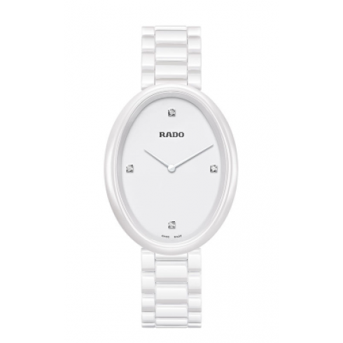 Rado Esenza White Dial High-tech White Ceramic Ladies Watch R53092712 watches