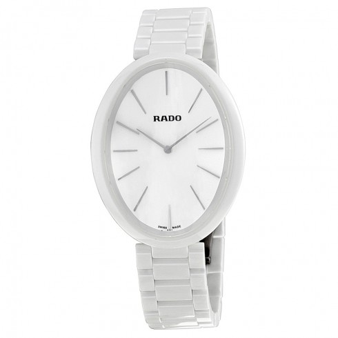 Rado Esenza White Dial White Ceramic Ladies Watch R53092012 watches