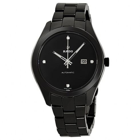 Rado Hyperchrome Automatic Diamond Black Ceramic Ladies Watch R32260702 watches