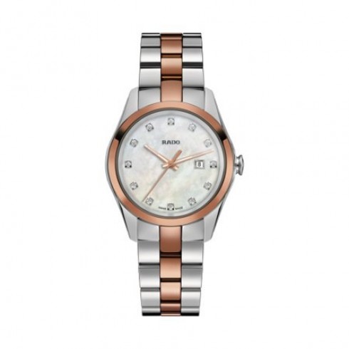 Rado Hyperchrome Quartz MOP Dial Two-tone Ladies Watch R32976902 watches