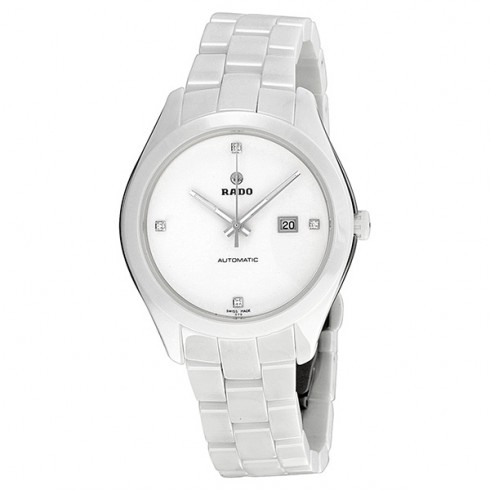 Rado Hyperchrome White Dial White Ceramic Ladies Watch R32258702 watches